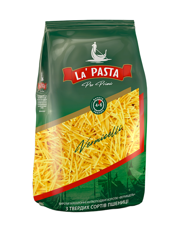 Макаронні вироби "Вермішель" ТМ «LA PASTA PER PRIMI» 400г